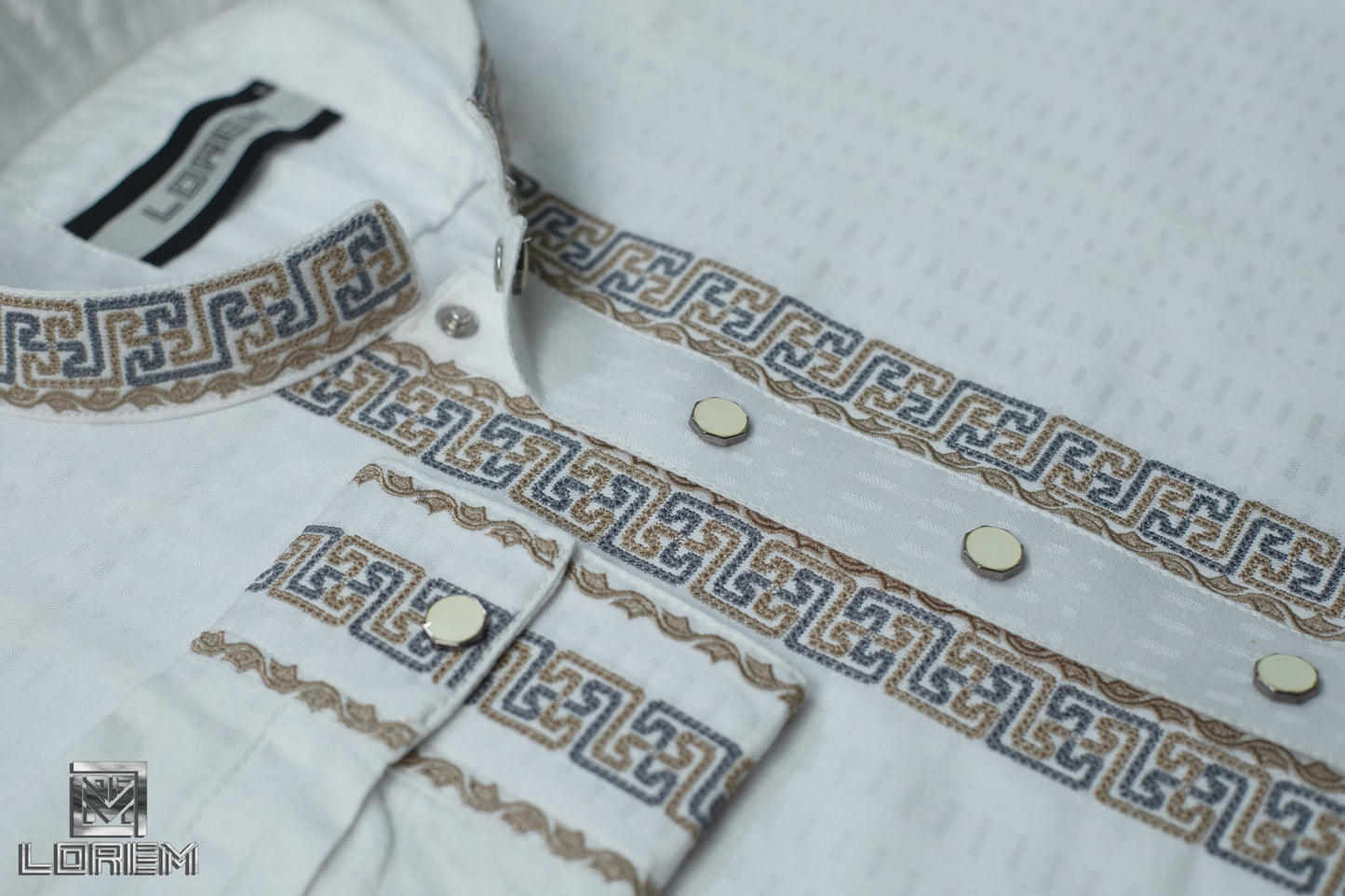 .Sahara Panjabi (6035)- ‍Snap Button Cuff